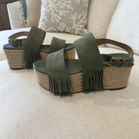 Michael Kors Platform Espadrille with Fringe Size 9 - Picture 4 of 7